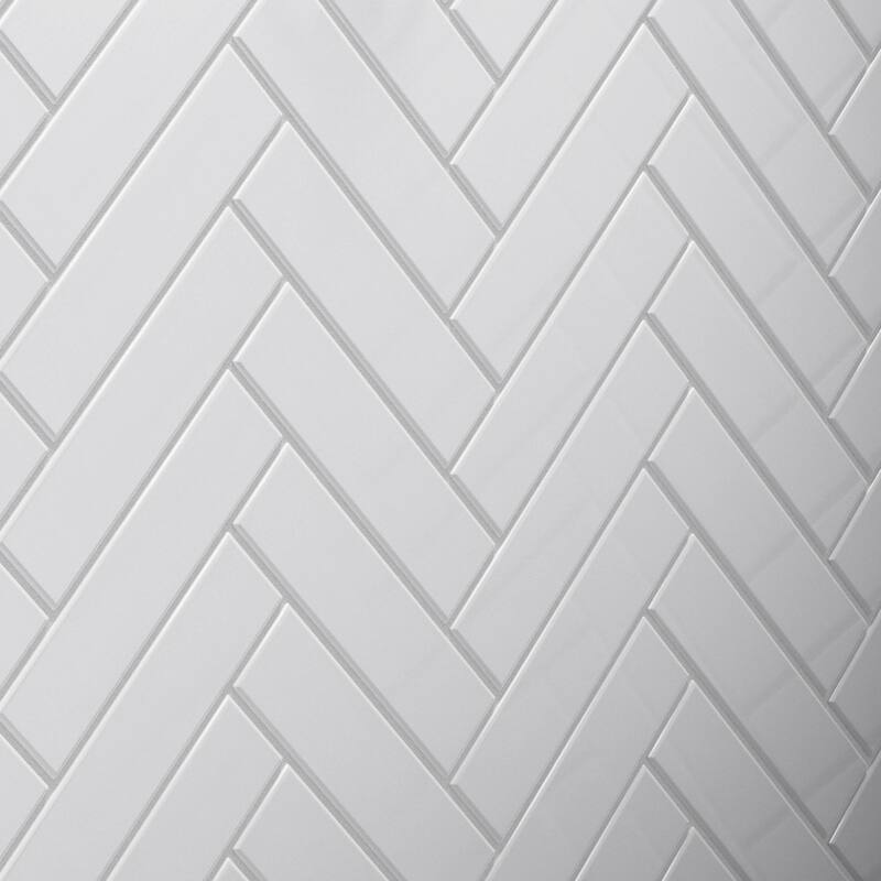 2 in. x 8 in. Glass Subway Wall Tile - Soft Ivory Gloss - 2 in. x 8 in.