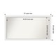 preview thumbnail 139 of 190, Wall Mirror Choose Your Custom Size - Extra Large, Blanco White Wood Outer Size: 47 x 25 in