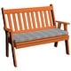 preview thumbnail 11 of 12, Poly 4' Traditional English Garden Bench Orange