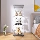 preview thumbnail 164 of 165, Glass Display Cabinet with Doors & Locks, Acrylic Shelves, Floor Standing Storage Showcase for Home or Office