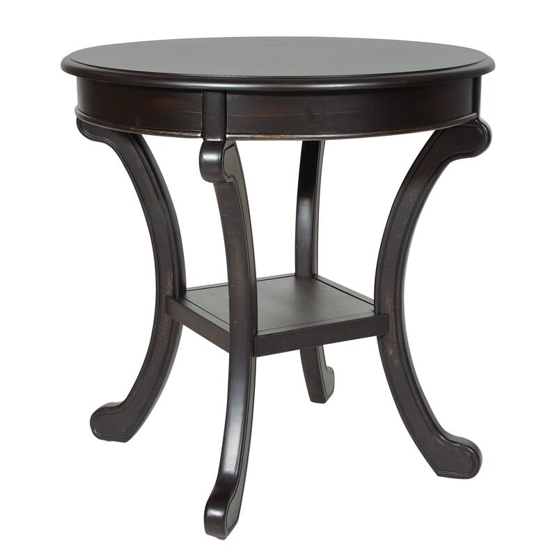 Copper Grove Korostyshiv Hand-painted Transitional Accent Table