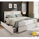 preview thumbnail 10 of 29, Platform Bed with Channel Tufted Corduroy Headboard and 4 Storage Drawers