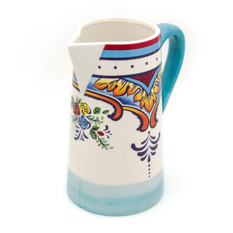 Euro Ceramica Zanzibar 2.5 L Pitcher - 5.25 in. x 8 in. x 9.25 in.