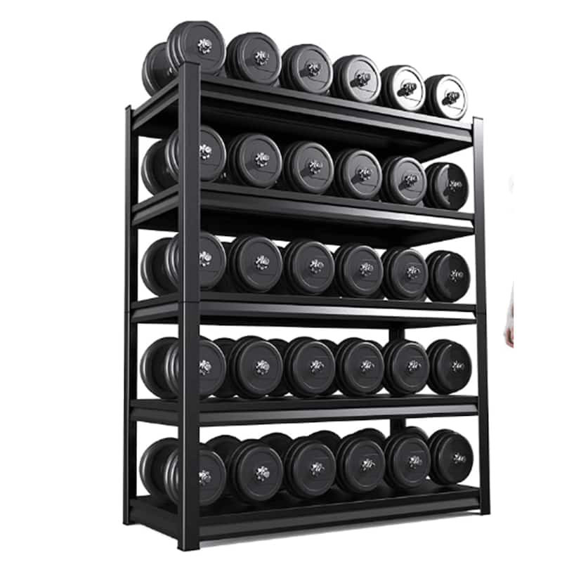 5-Tier 72-Inch Heavy Duty Storage Shelf - Black