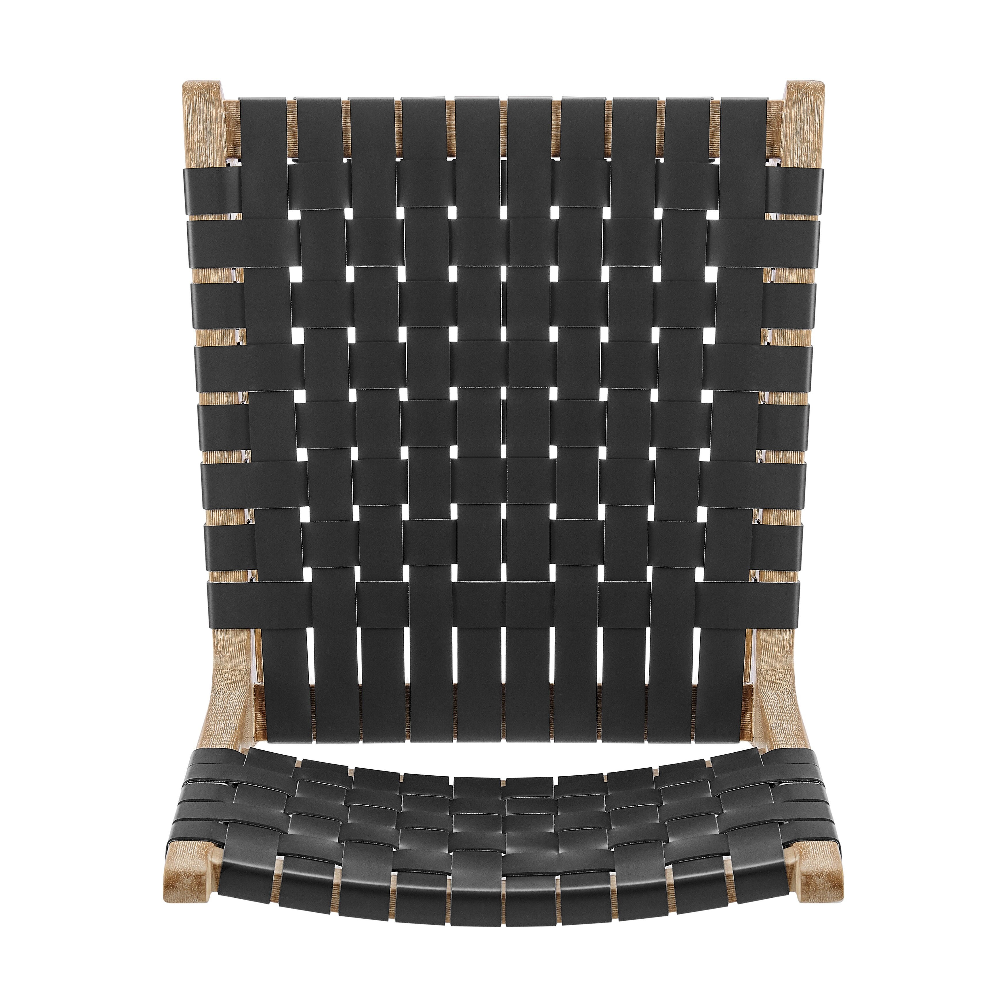 NPD Furniture Marco Faux Leather Dining Side Chair Drift Wood Frame (Set of 2)