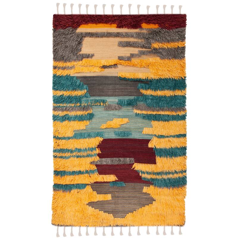 SAFAVIEH Hand-knotted Kenya Kornilia Southwestern Tribal Wool Rug