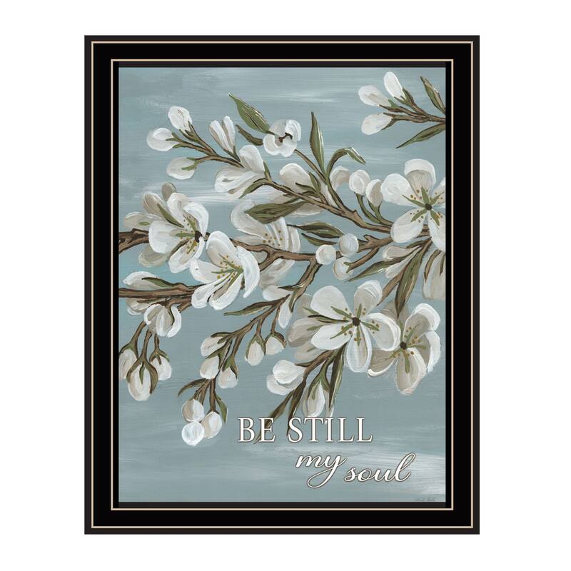 TrendyDecor4U "Spring Be Still" Framed Print Wall Art - Multi