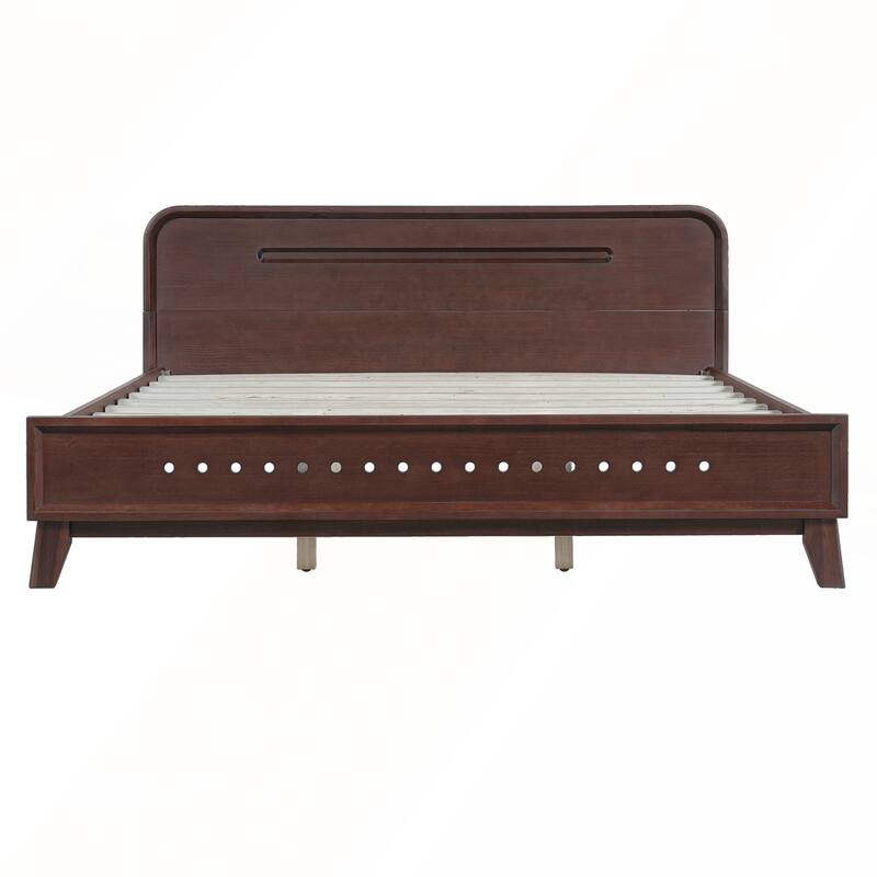 Pine Solid Wood Bed with Timeless Design Easy Assemble