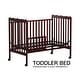 preview thumbnail 14 of 25, 3-In-1 Convertible Crib In Storm BLACK