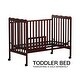 preview thumbnail 8 of 7, Espresso 3-in-1 Convertible Crib Sustainable Pinewood Non-Toxic Finish Locking Wheels