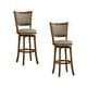 preview thumbnail 6 of 5, Best Master Furniture 29-inch Upholstered Swivel Bar Stools (Set of 2) Natural Oak