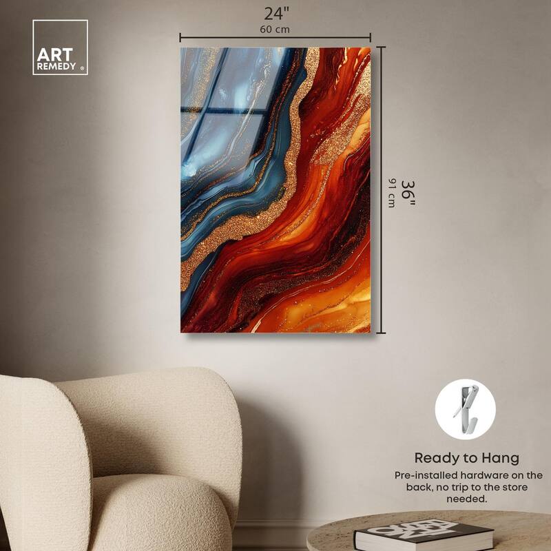 Gilded Galaxy Acrylic by Art Remedy, Ready to Hang