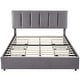 preview thumbnail 69 of 123, Javlergo Bed Frame with Storage Drawers Upholstered Platform Bed Frame with Adjustable Headboard