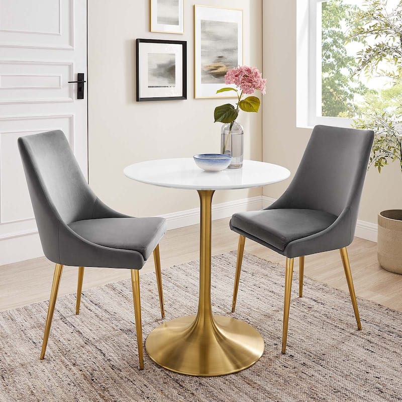 28" Round Wood Dining Table - Round - 2
