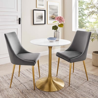 28" Round Wood Dining Table
