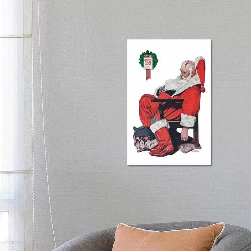 iCanvas "The Day after Christmas" by Norman Rockwell Canvas Print - 26x18x1.5