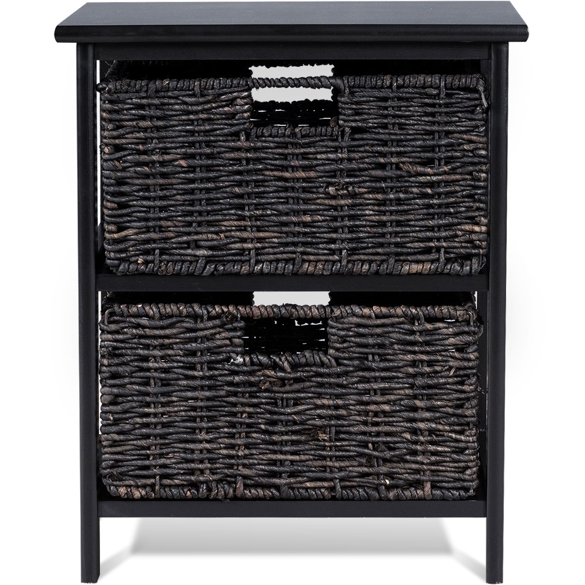 Shop Costway Wood End Accent Table Home Furniture Living Room