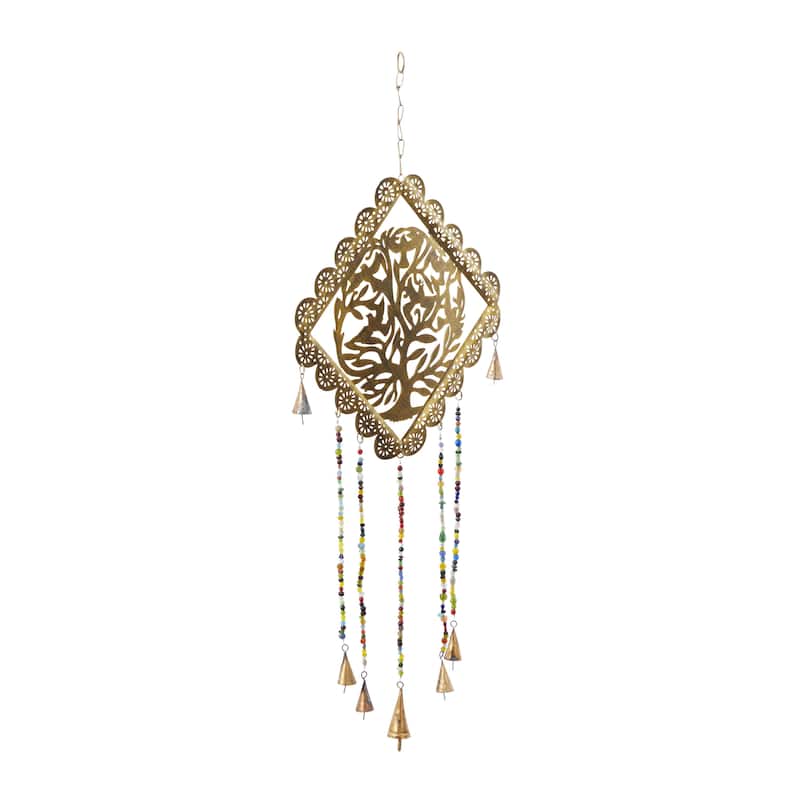 Metal Tree Windchime - Gold - Roche River Decor