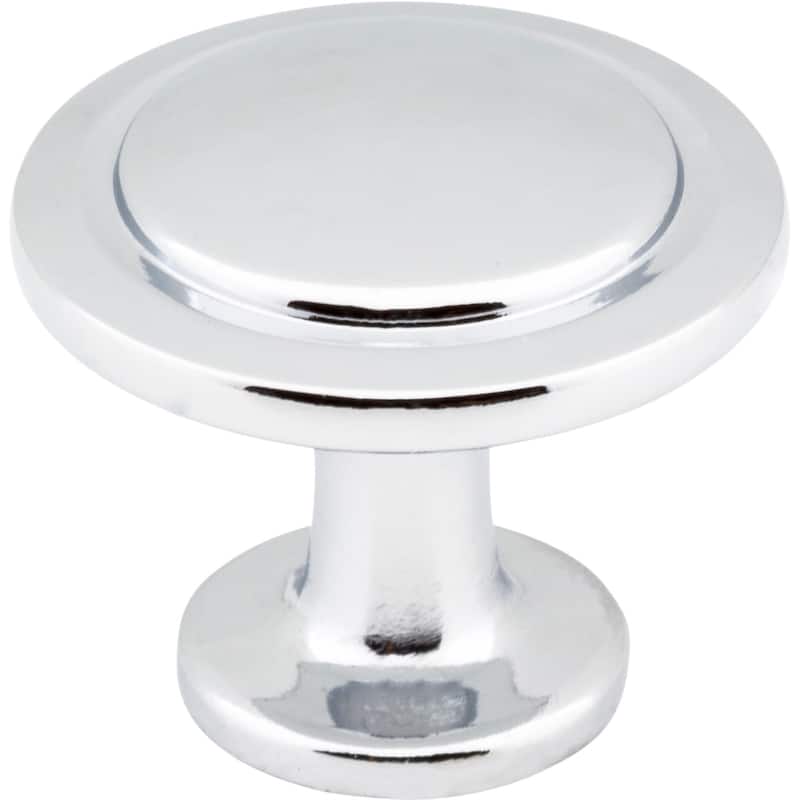 Elements Gatsby 1-1/4 Inch Mushroom Cabinet Knob - Polished Chrome