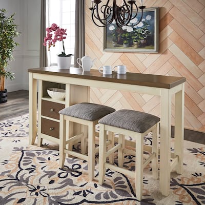 Gordes Dual-tone Farmhouse Counter Height Dining Set by iNSPIRE Q Classic