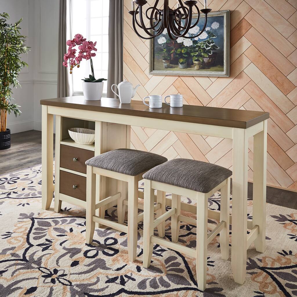 Gordes Dual-tone Farmhouse Counter Height Dining Set by iNSPIRE Q Classic