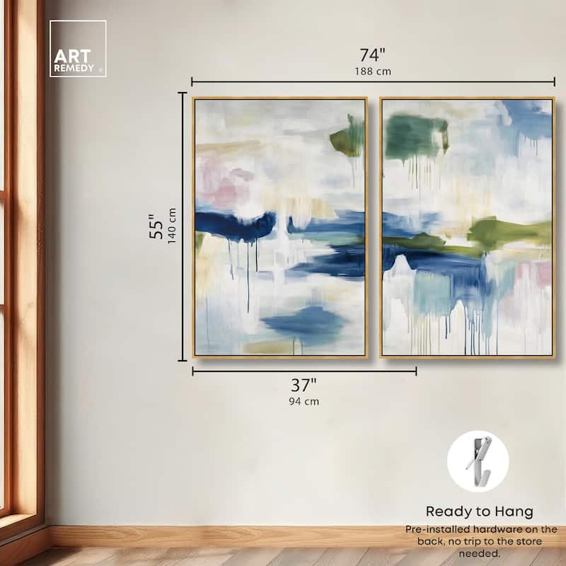Kairos I Canvas Set of 2 by Art Remedy