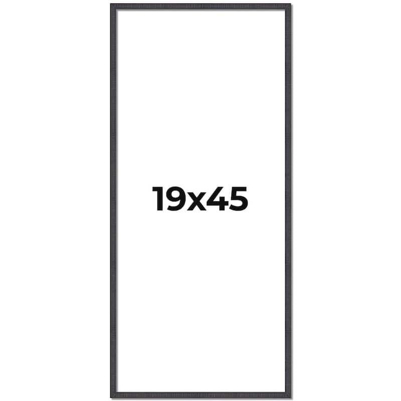 19x45 Frame Brown Solid Wood Picture Frame - Complete Modern Photo