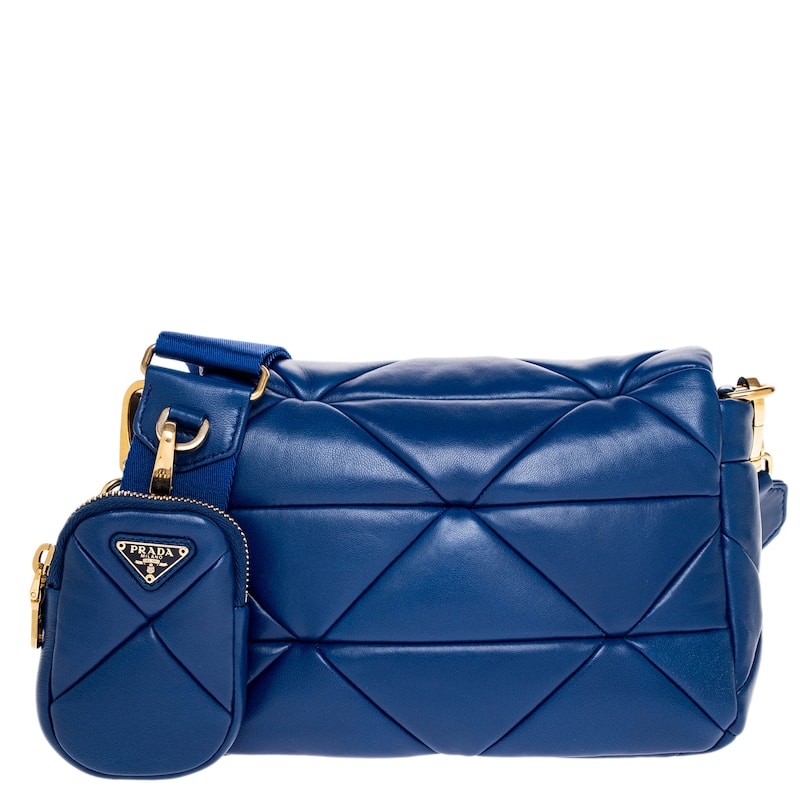 Prada Nappa Leather Padded Shoulder Bag