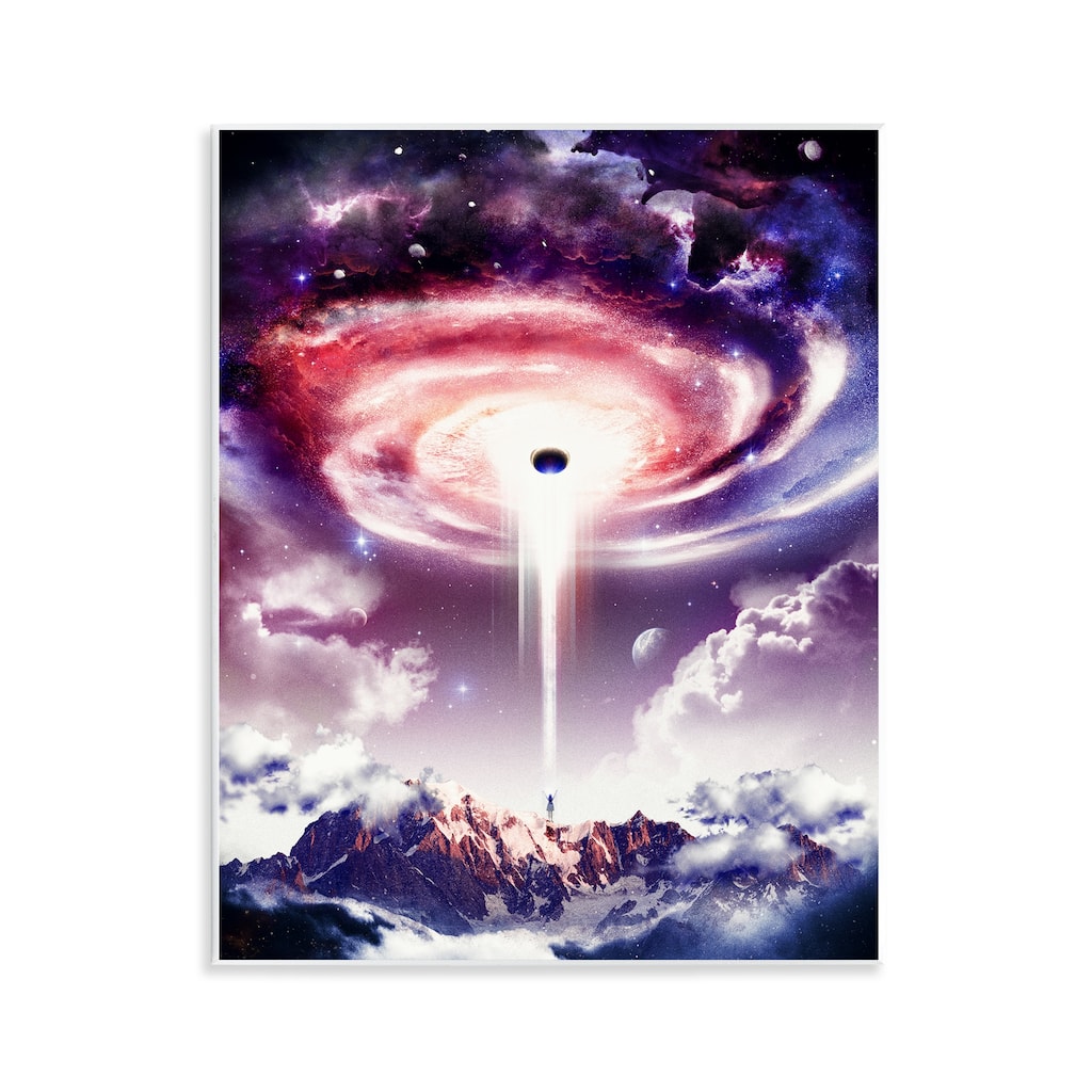 Stupell Surreal Space Nebula Rays Wall Plaque Art Design By Barrett Biggers