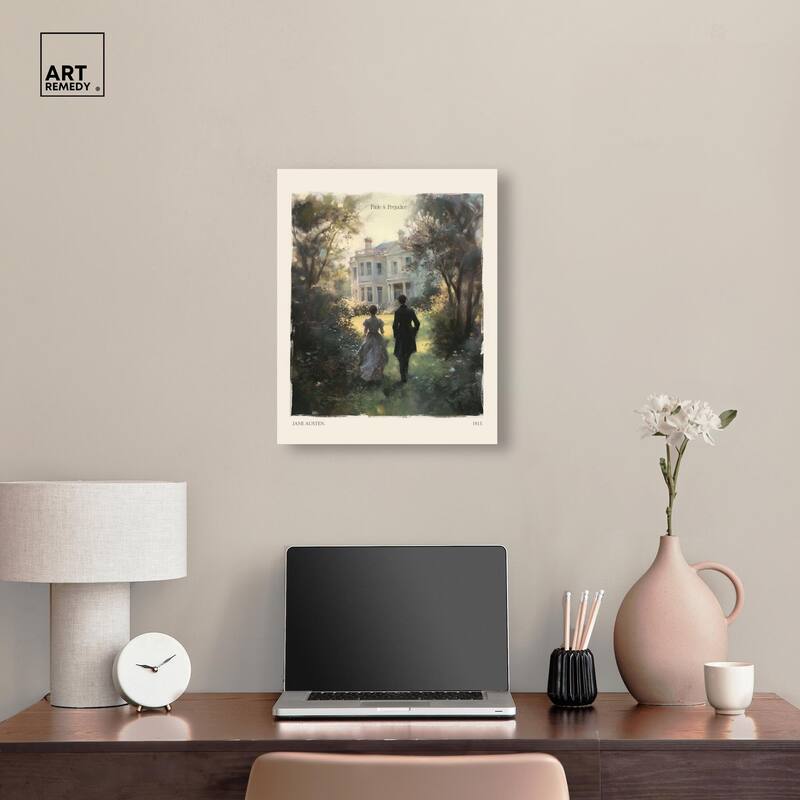 Pride and Prejudice Scene Canvas by Art Remedy, Gallery Wrapped