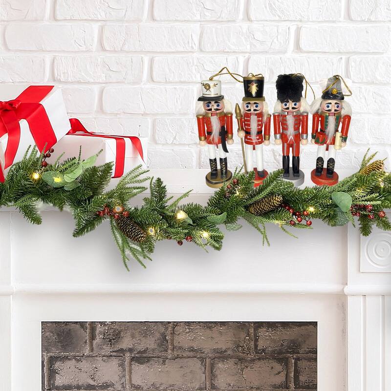 5 inch Nutcracker Ornaments, Set of 4