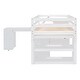preview thumbnail 68 of 106, Solid Wood Loft Bed with Desk