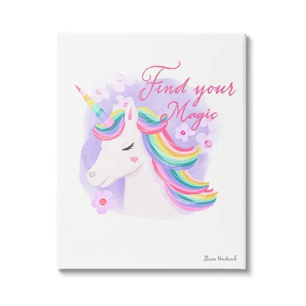 Rainbow Floral Unicorn Magical Rainbow Floral Unicorn Magical