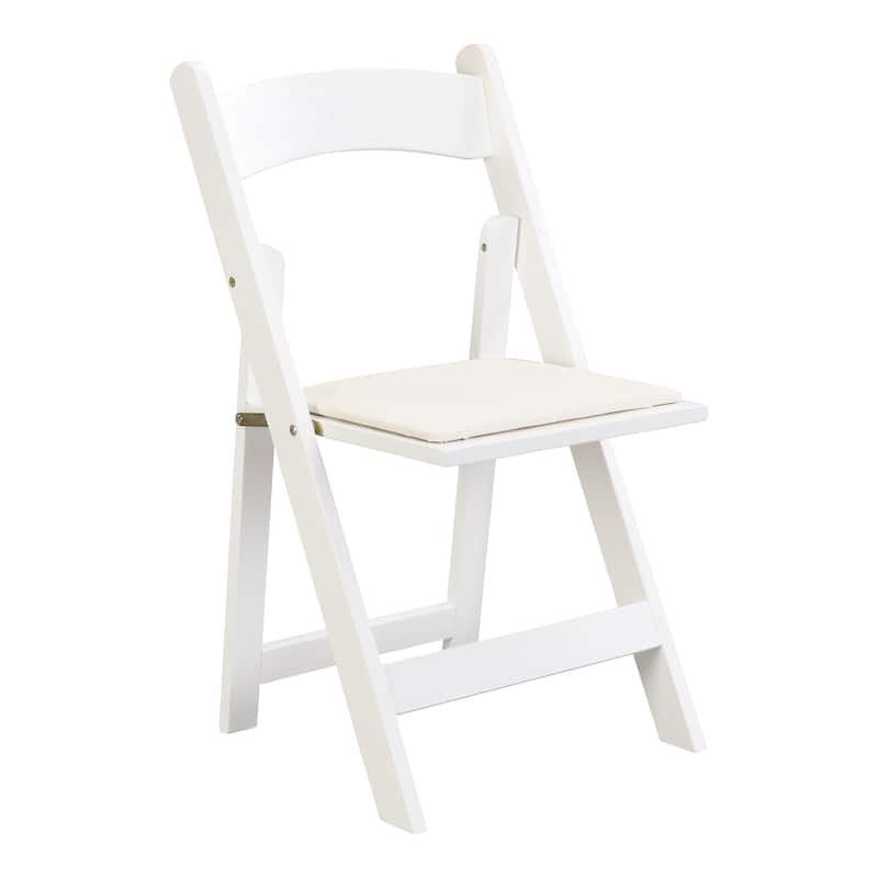 Modern 16.1" Folding Accent Chair with Solid Wood Frame for Dining Room (Set of 4)