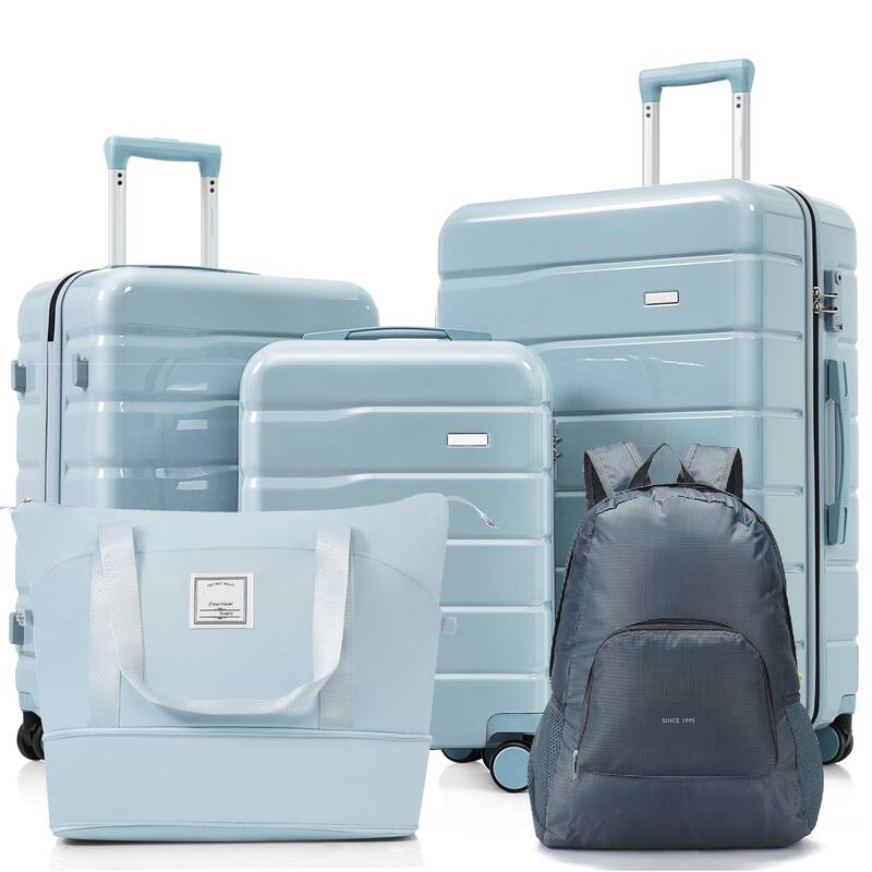 5 Piece Luggage Set with Duffel Bag & Backpack by Harper&Bright Designs