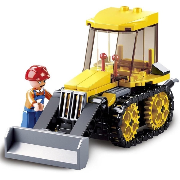 Sluban Kids Tractor Bulldozer Building Blocks 132 Pcs set Building