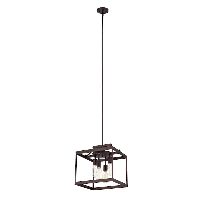 4-light Oil Rubbed Bronze Hanging Pendant