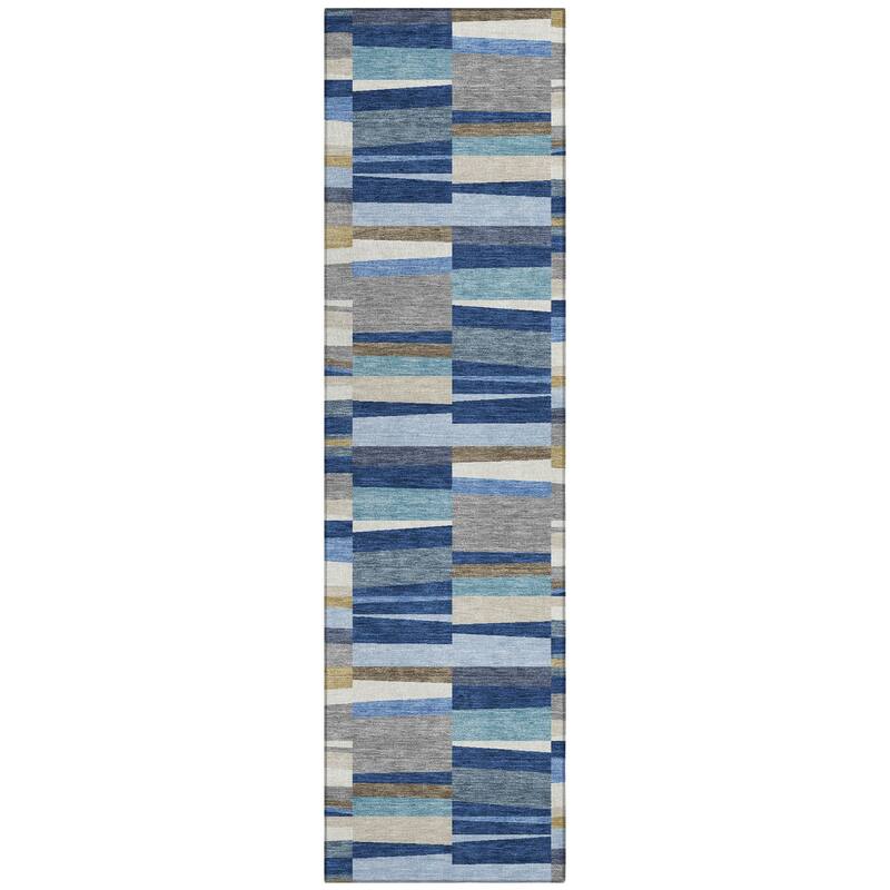 Machine Washable Indoor/ Outdoor Modern Antonito Chantille Rug