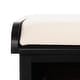 preview thumbnail 8 of 8, SAFAVIEH Lonan Black/ White Storage Bench - 47" x 16.1" x 19.9"