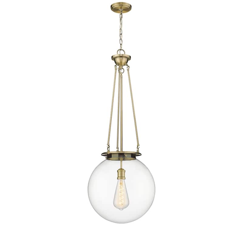 Innovations Lighting Beacon - 1 Light 16" Pendant - Antique Brass/Clear