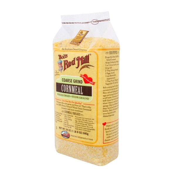 Bob's Red Mill Coarse Grind Cornmeal - 24 oz - Case of 4