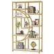 preview thumbnail 28 of 30, Bookshelf 5 Shelf Industrial Etagere Bookcase for Bedroom, Living Room, Home Office