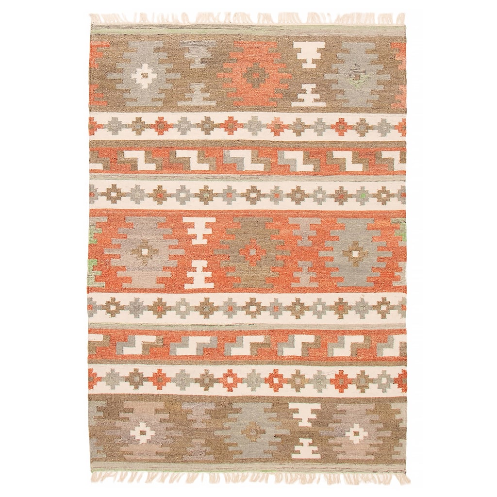 Ankara FW Copper Kilim 5'3" x 7'7" - 5'3 x 7'7