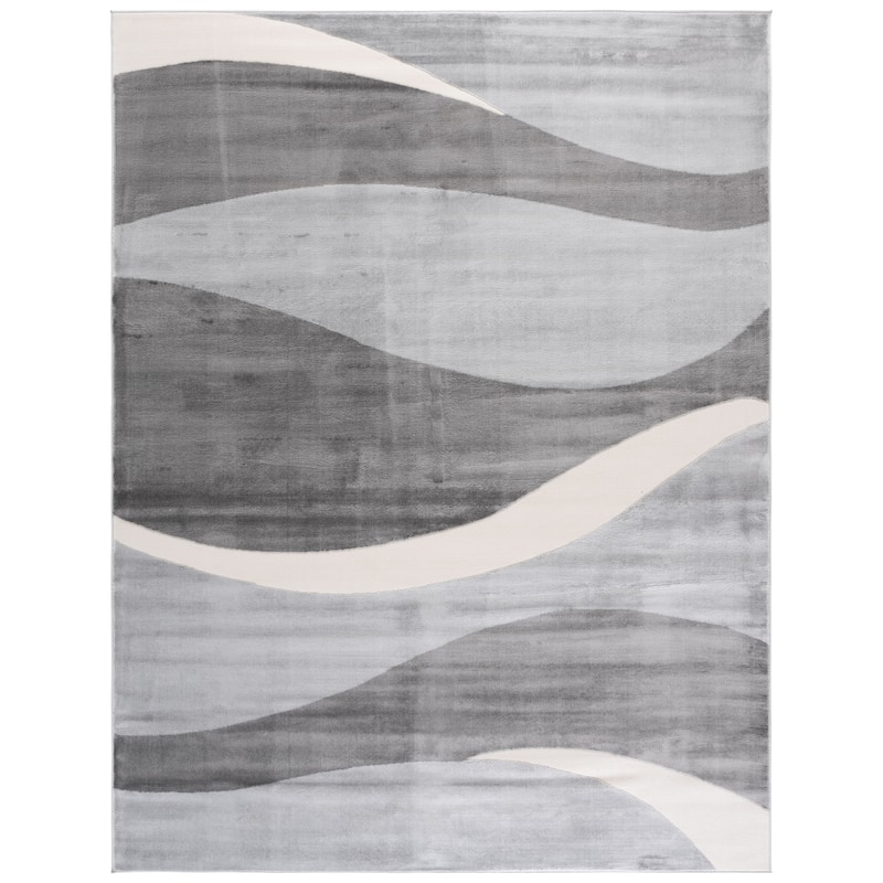 SAFAVIEH Saylor Lyubomila Modern Rug - Grey/Ivory - 9' x 12'