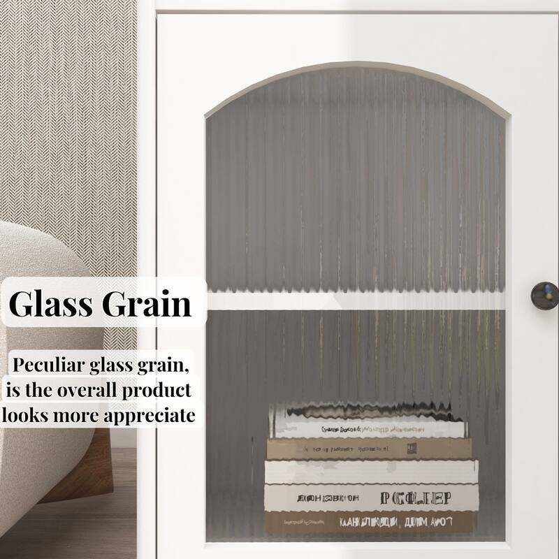 Sideboard Buffet Storage Cabinet with Removable Wine Rack, Glass Doors, Open Shelf & Drawer - 27.56“W