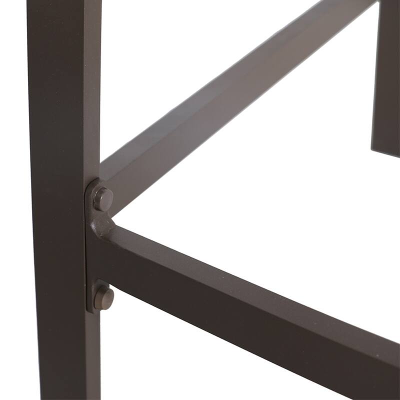 Crestlive Products Outdoor Outdoor Cast Aluminum Swivel Bar Stools with Sunbrella Cushion
