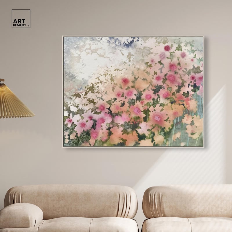 Roseate Remnants Canvas by Art Remedy