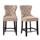 preview thumbnail 9 of 36, Carter 24" Wingback Tufted Nailhead Counter Stool (Set of 2)