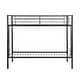 preview thumbnail 2 of 5, Black Twin over Twin Size Metal Bunk Bed with Ladder