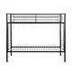 preview thumbnail 1 of 5, Metal Twin Size Bunk Bed Black